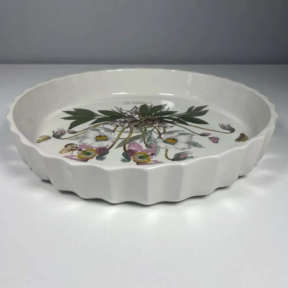Christmas Rose Heleboris Portmeirion Botanic Gardens Baking Quiche Serving Plate